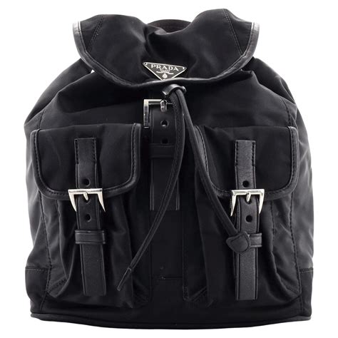 prada brown backpack|Prada black backpack small.